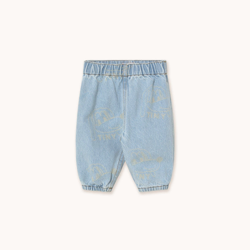 Tiny Cottons Dogs Baby Jeans Light Blue Denim