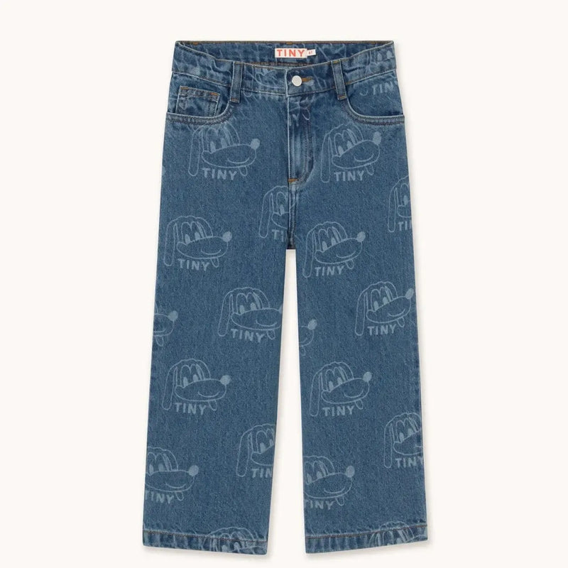 Tiny Cottons Dogs Jeans Light Blue Denim