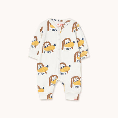 Tiny Cottons Dogs Rib Baby One - Piece Off - White - Studio Play