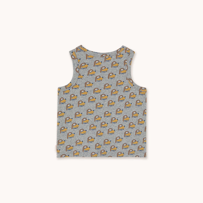 Tiny Cottons Dogs Tank Top Grey Heather - Studio Play
