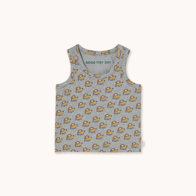 Tiny Cottons Dogs Tank Top Grey Heather - Studio Play