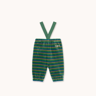 Tiny Cottons Duo Stripes Baby Sweatpants Dark Green - Studio Play