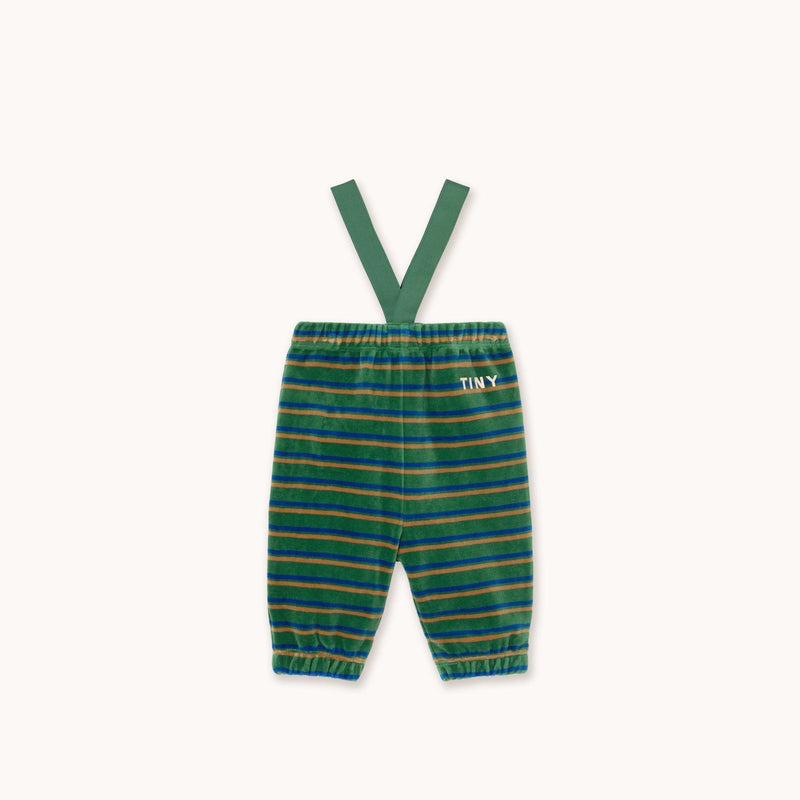 Tiny Cottons Duo Stripes Baby Sweatpants Dark Green - Studio Play