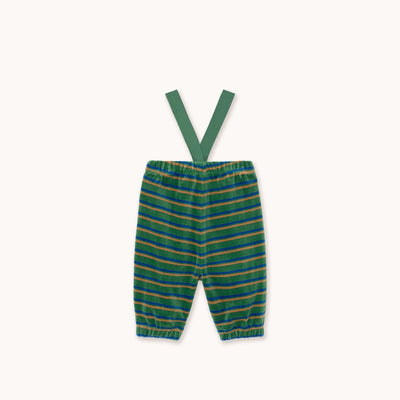 Tiny Cottons Duo Stripes Baby Sweatpants Dark Green - Studio Play