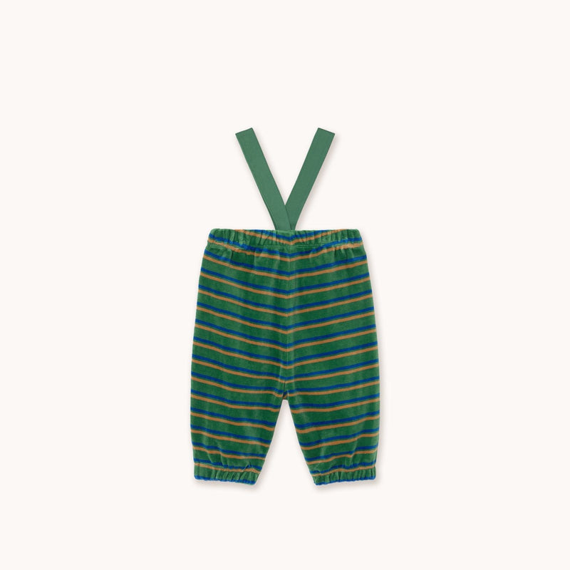 Tiny Cottons Duo Stripes Baby Sweatpants Dark Green - Studio Play