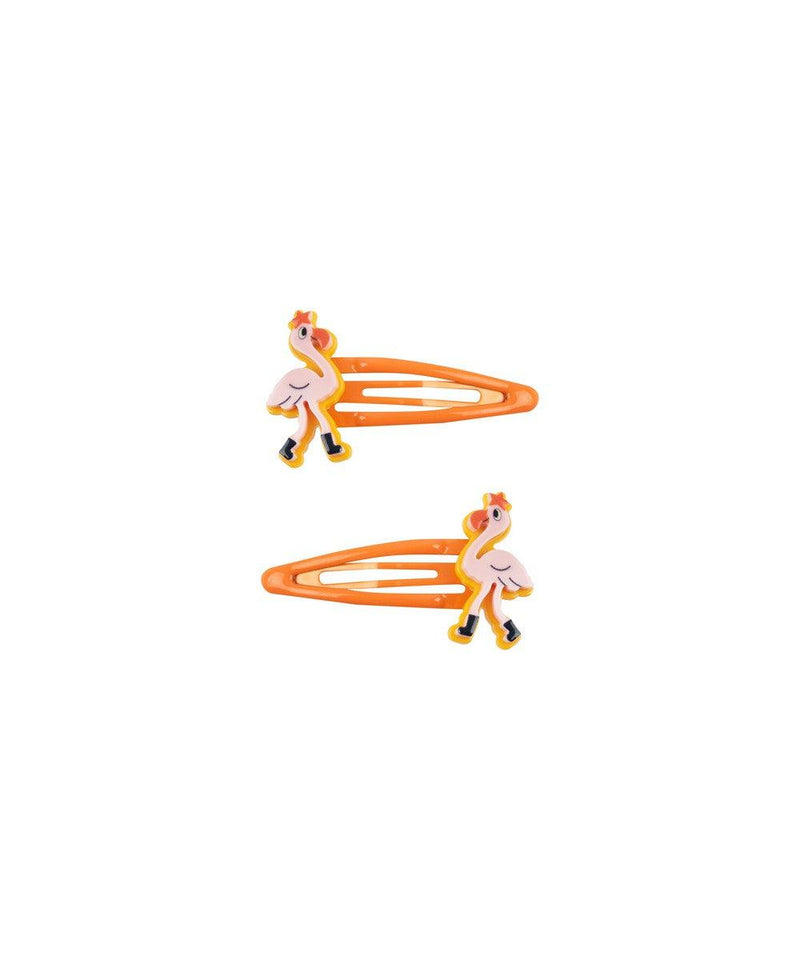 Tiny Cottons Flamingo Hair Clips Set Yellow