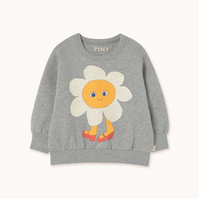 Tiny Cottons Flower Graphic Sweatshirt Grey Heather - Studio Play