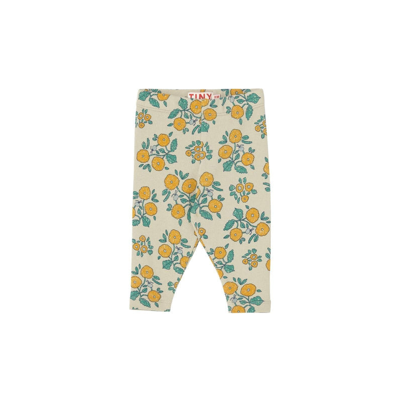 Tiny Cottons Flowers Baby Pant Dark Vanilla - Studio Play