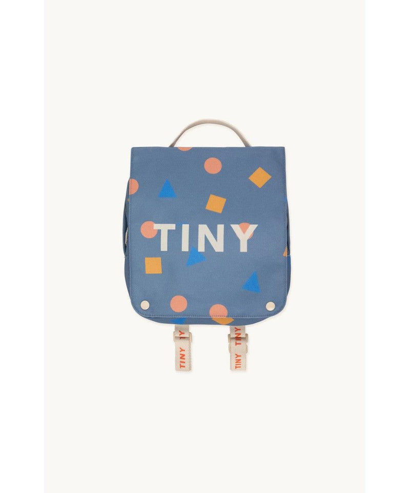 Tiny Cottons Geometric Toddler Backpack Denim Blue