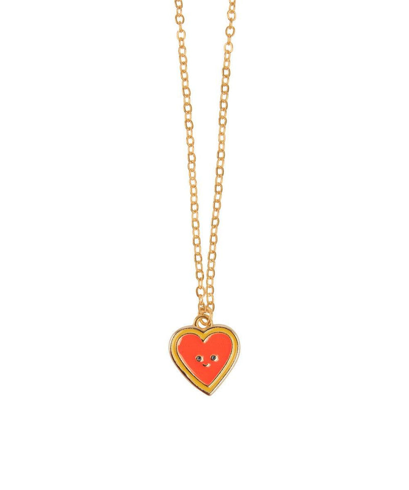 Tiny Cottons Heart Necklace Summer Red