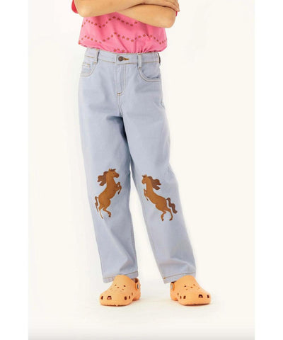 Tiny Cottons Horses Baggy Jeans blue grey