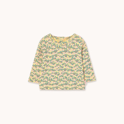 Tiny Cottons Mini Apples aop Rib Baby Tee Mellow Yellow - Studio Play