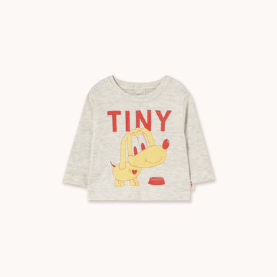 Tiny Cottons Puppy Graphic Baby Tee Light Cream Heather - Studio Play