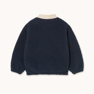 Tiny Cottons Sherpa Collar Sweatshirt Dark Blue
