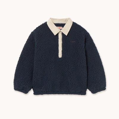 Tiny Cottons Sherpa Collar Sweatshirt Dark Blue - Studio Play