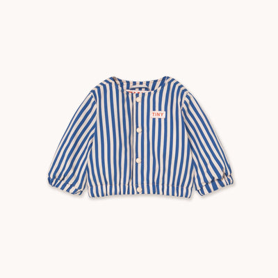 Tiny Cottons Stripes Baby Jacket Vanilla/Dark Blue - Studio Play