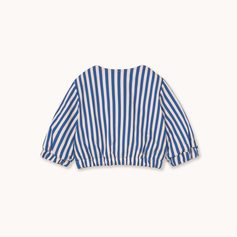 Tiny Cottons Stripes Baby Jacket Vanilla/Dark Blue - Studio Play
