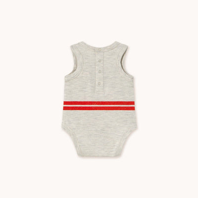 Tiny Cottons Stripes Sleeveless Logo Body Cream Heather - Studio Play