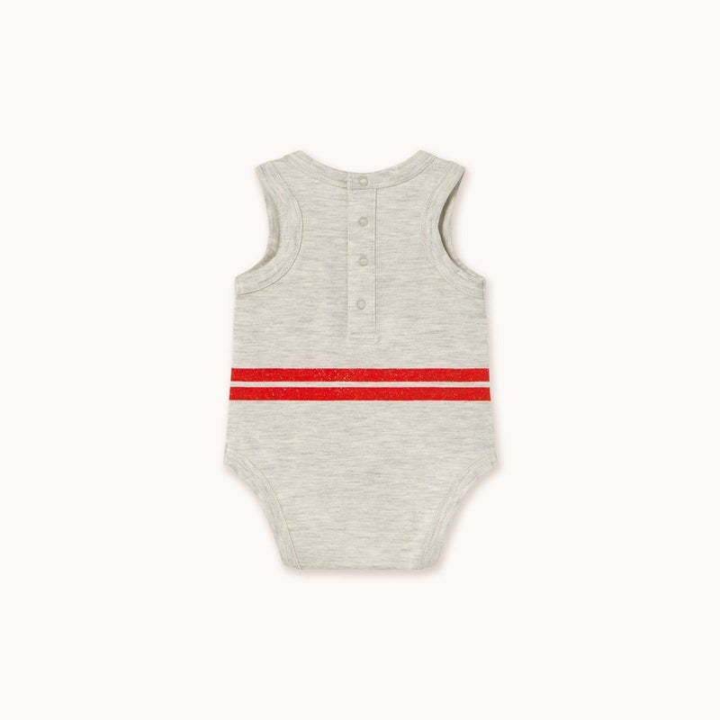 Tiny Cottons Stripes Sleeveless Logo Body Cream Heather - Studio Play