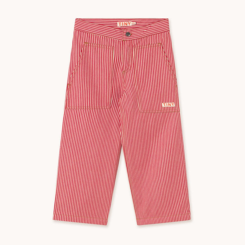Tiny Cottons Stripes Straight Pant Summer Red