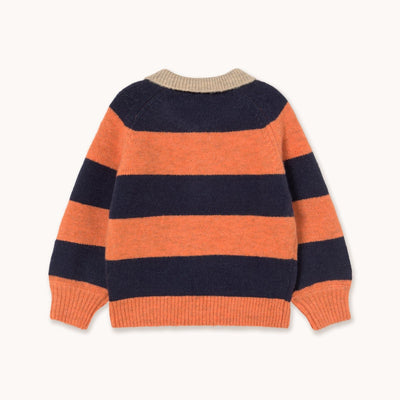 Tiny Cottons Stripes Sweater Summer Red / Dark Blue - Studio Play