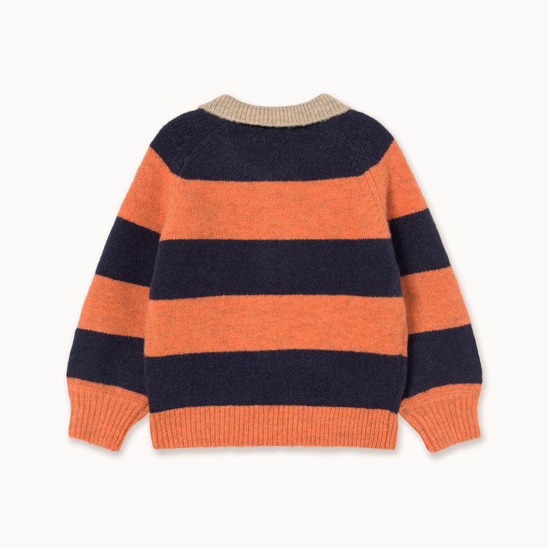 Tiny Cottons Stripes Sweater Summer Red / Dark Blue - Studio Play