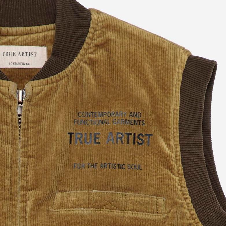 True Artist Padded Vest no06 Olive Green - Studio Play