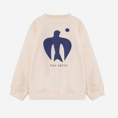 True Artist Sweatshirt no07 Ivory White Blue - Studio Play