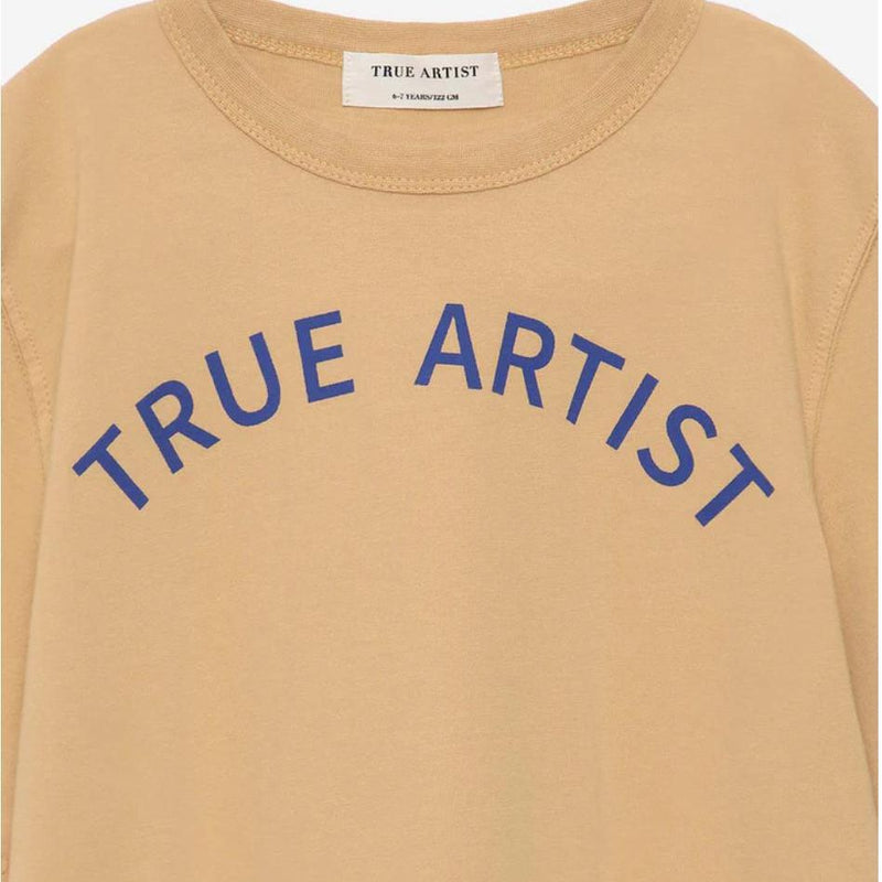True Artist T-shirt Camel Light Brown