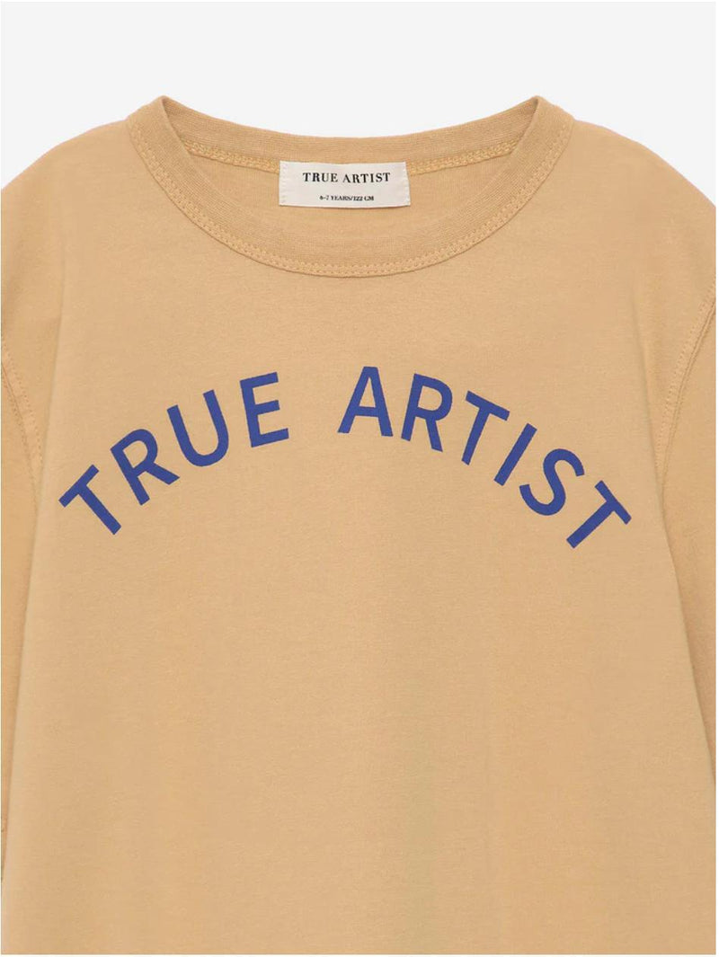 True Artist T-shirt Camel Light Brown