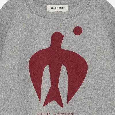 True Artist T-shirt no05 Melange Grey