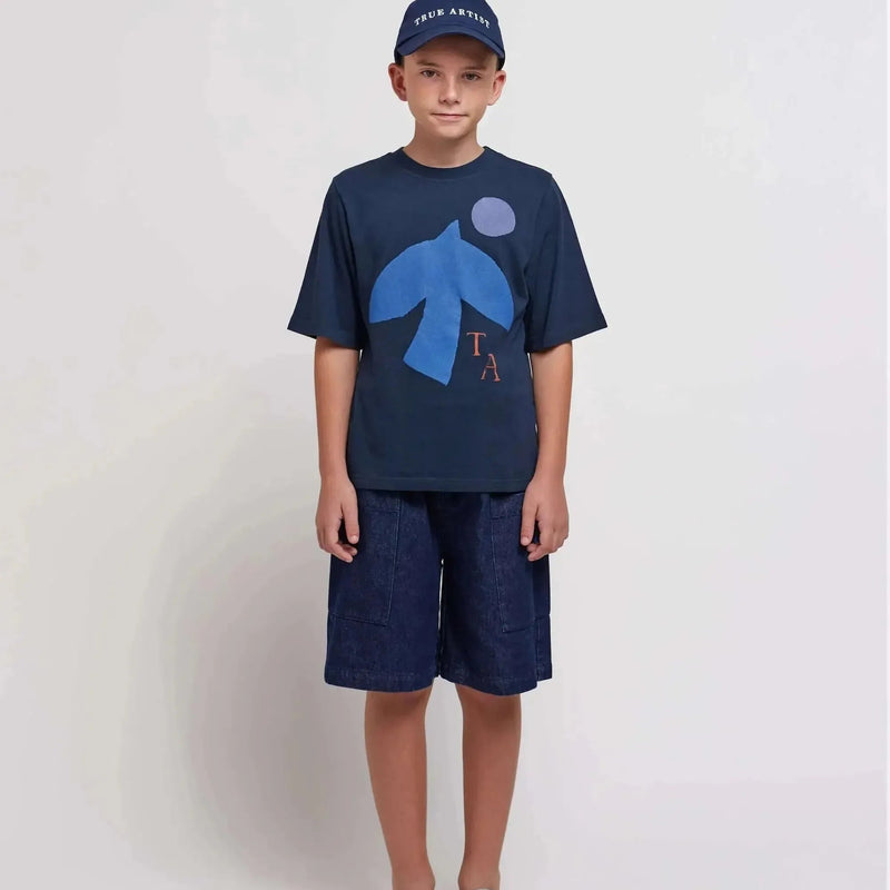 True Artist T-shirt no05 Navy Blue