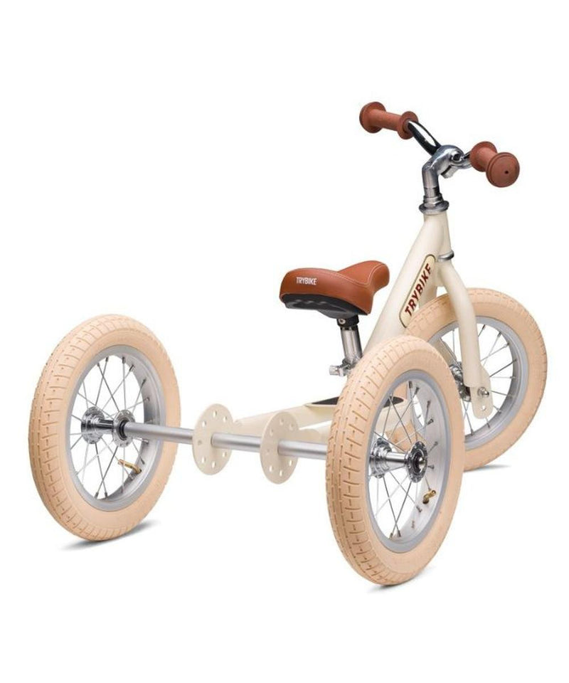 Trybike Vintage Loopfiets- Steel Cream White