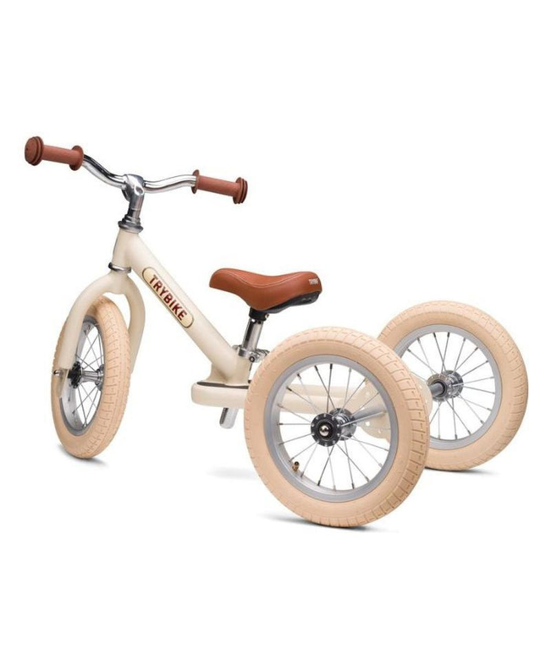 Trybike Vintage Loopfiets- Steel Cream White