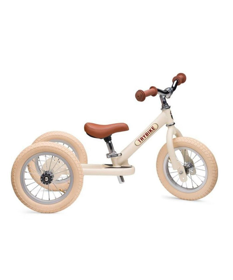 Trybike Vintage Loopfiets- Steel Cream White