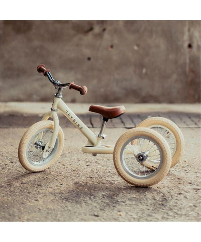 Trybike Vintage Loopfiets- Steel Cream White