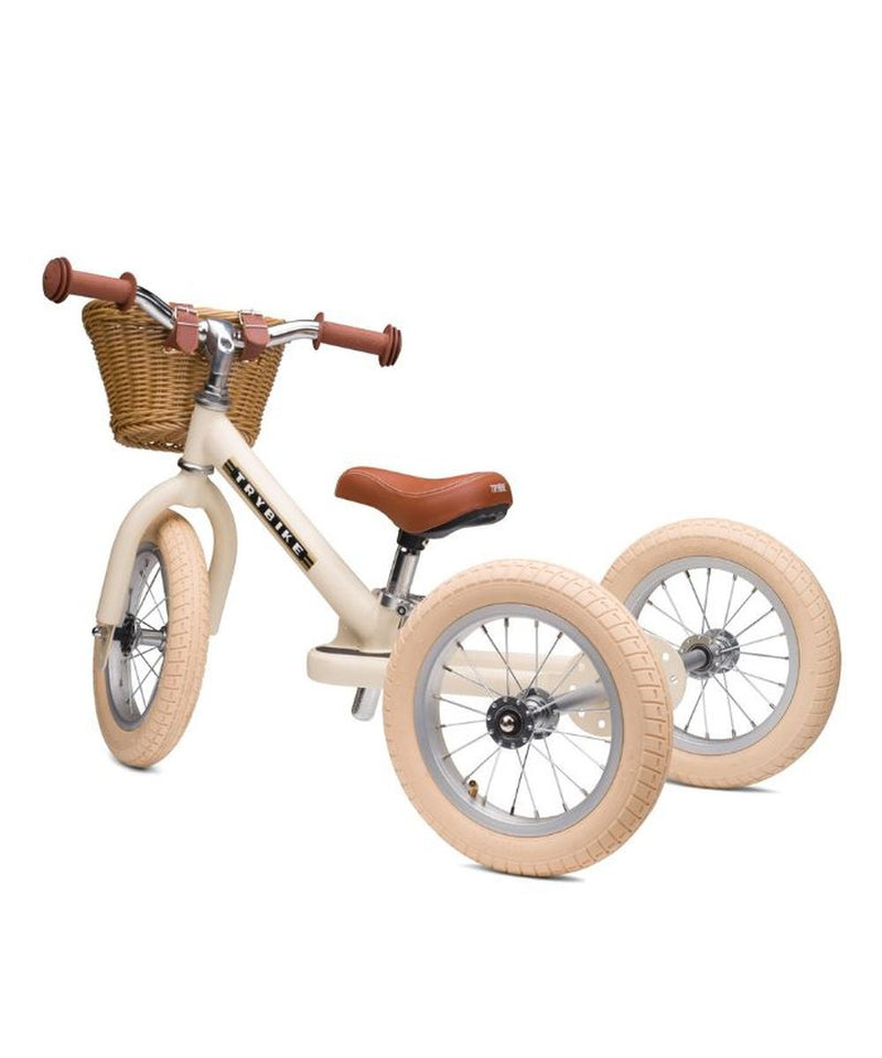 Trybike Vintage Loopfiets- Steel Cream White