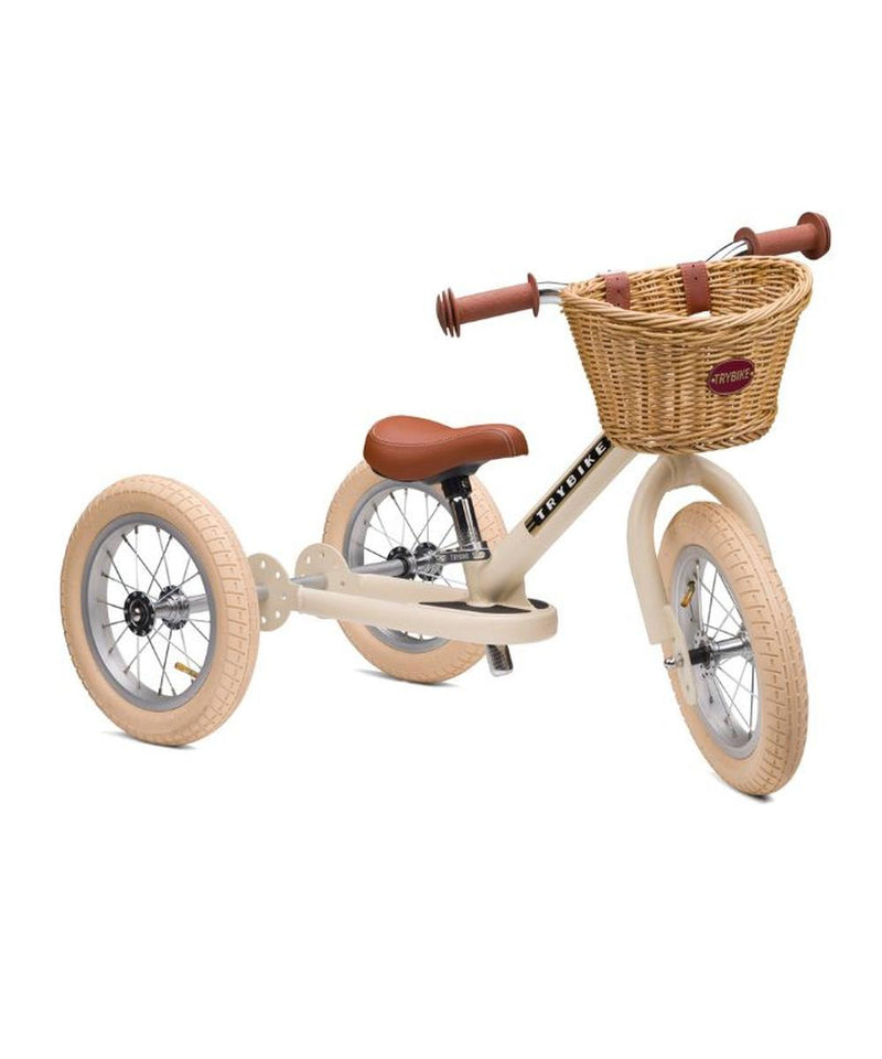 Trybike Vintage Loopfiets- Steel Cream White