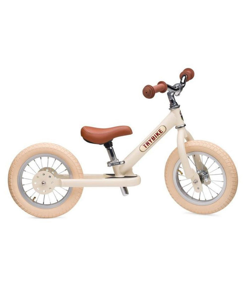Trybike Vintage Loopfiets- Steel Cream White