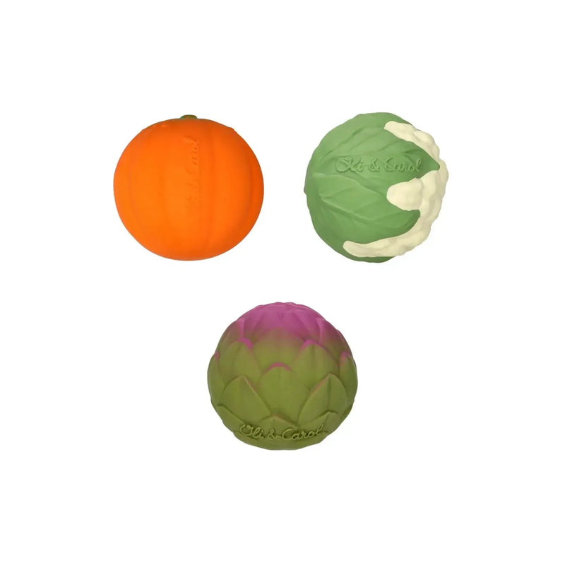 Oli & Carol Bad & Bijtspeeltje Veggie Soup Sensory Balls