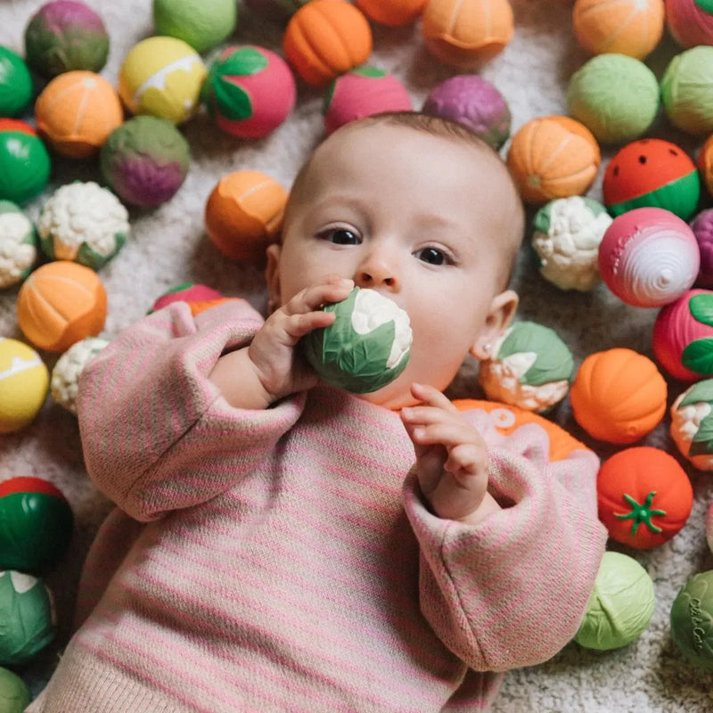 Oli & Carol Bad & Bijtspeeltje Veggie Soup Sensory Balls
