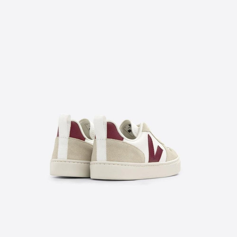 Veja ADULT V - 10 Laces Chromefree White Marsala Almond - Studio Play