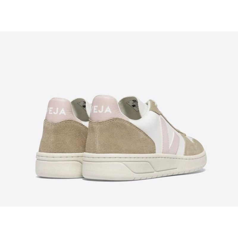 Veja ADULT V - 10 Leather Chromefree Extra White Petale Sahara - Studio Play