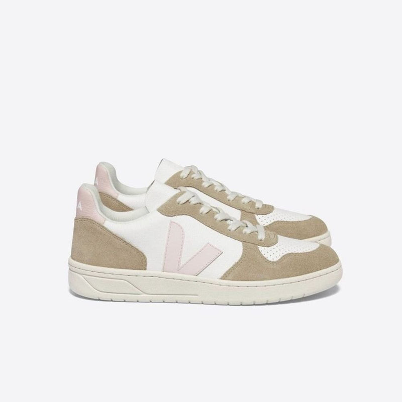 Veja ADULT V - 10 Leather Chromefree Extra White Petale Sahara - Studio Play