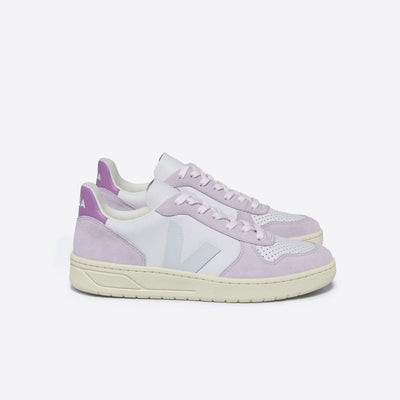 Veja ADULT V - 10 Leather Gravel Menthol Parme - Studio Play