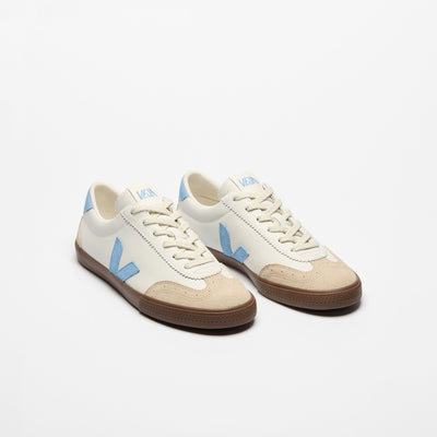 Veja ADULT Volley OT Leather White Aqua Bark - Studio Play