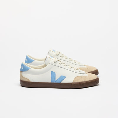 Veja ADULT Volley OT Leather White Aqua Bark - Studio Play