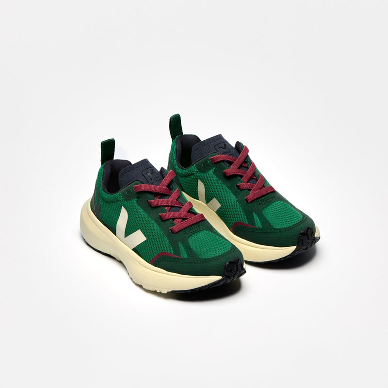 Veja BABY Small Canary Light Alveomesh Emeraude Pierre - Studio Play