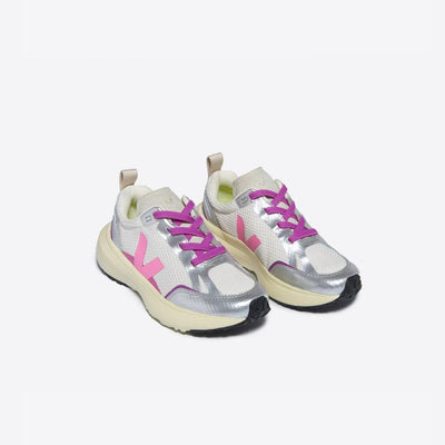 Veja BABY Small Canary Light Alveomesh Gravel Malibu Silver - Studio Play