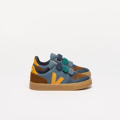 Veja BABY Small V - 10 Suede California Ouro - Studio Play